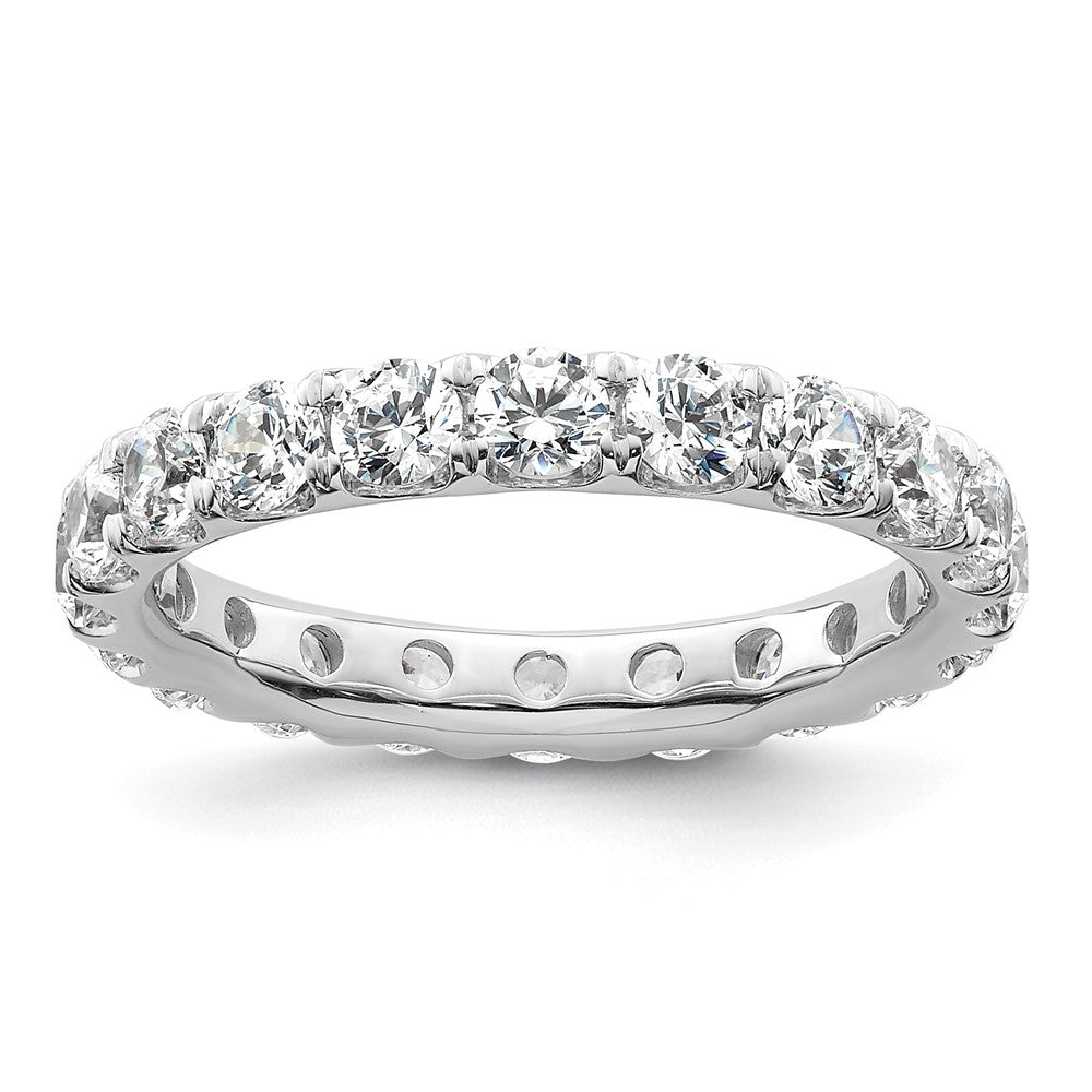 Exclusive 14K White Gold 3-Carat Diamond Eternity Band - Stylish Size 8.5