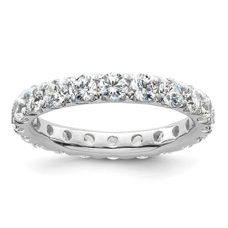 Shop Designer 3-Carat Diamond Eternity Band in 14K White Gold - Size 8