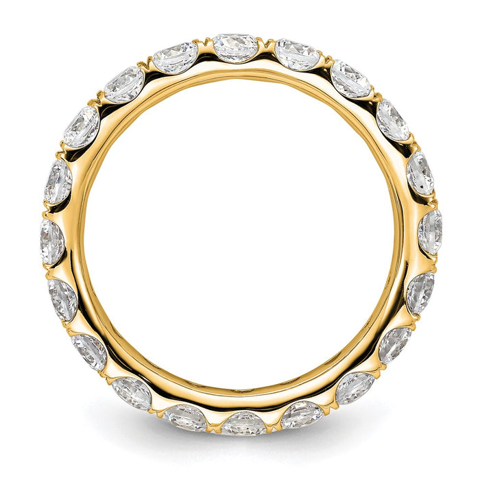 Shop Stylish 14K Polished 3-Carat Diamond Eternity Band, Size 8 Clearance!-2