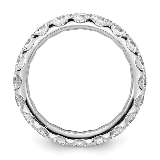 Exclusive 14K White Gold 3-Carat Diamond Eternity Band - Stylish Size 9