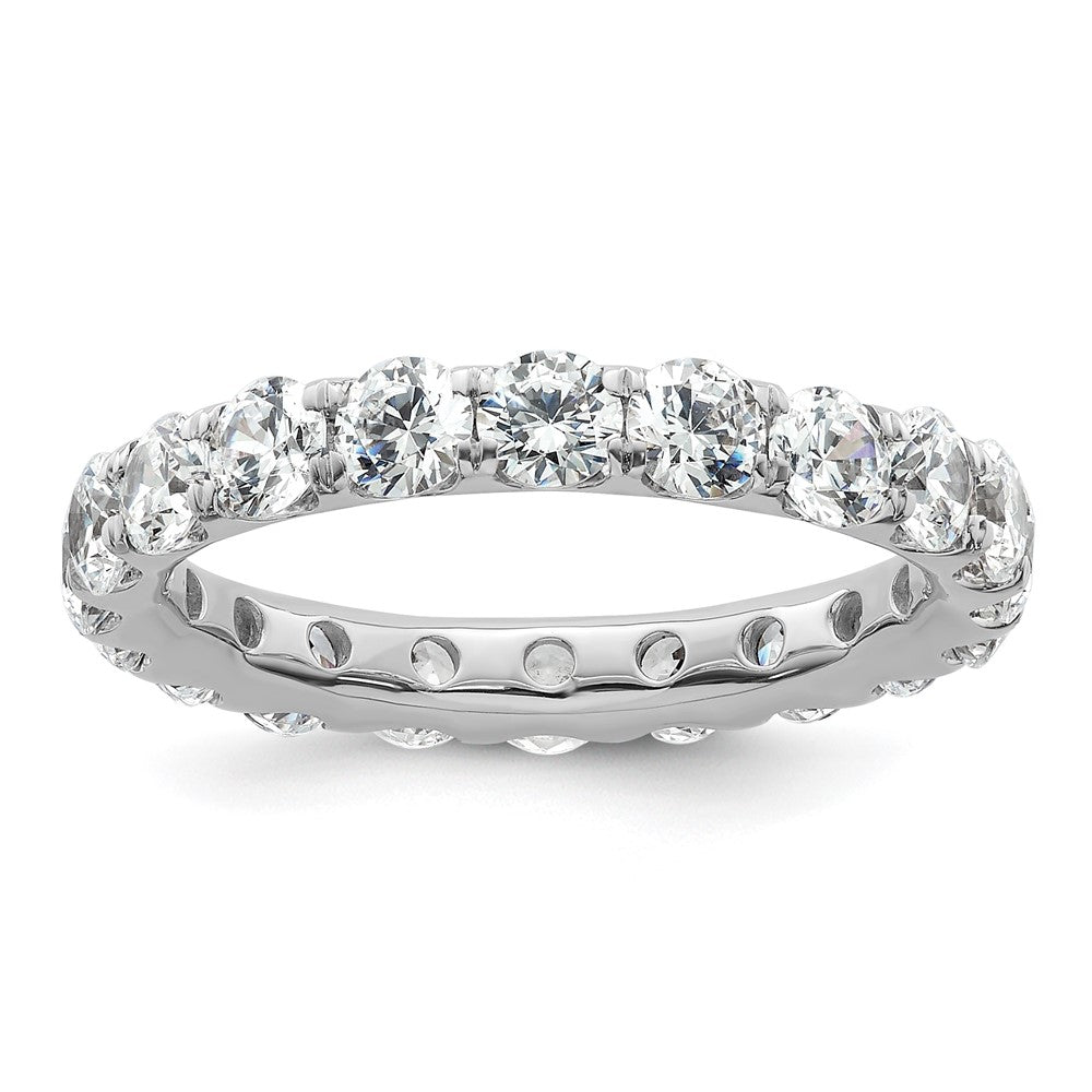 Exclusive 14K White Gold 3-Carat Diamond Eternity Band - Stylish Size 9