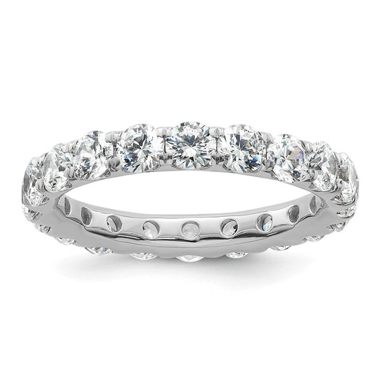 Exclusive 14K White Gold 3-Carat Diamond Eternity Band - Stylish Size 9
