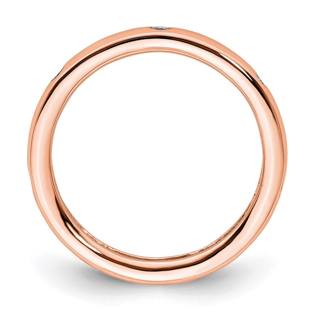Buy Exclusive 14K Rose Gold Diamond Eternity Band, 1/10 Carat TW, Size 4