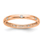 Buy Stylish 14K Rose Gold Eternity Band - 1/10 Carat Diamonds, Size 7.5-7