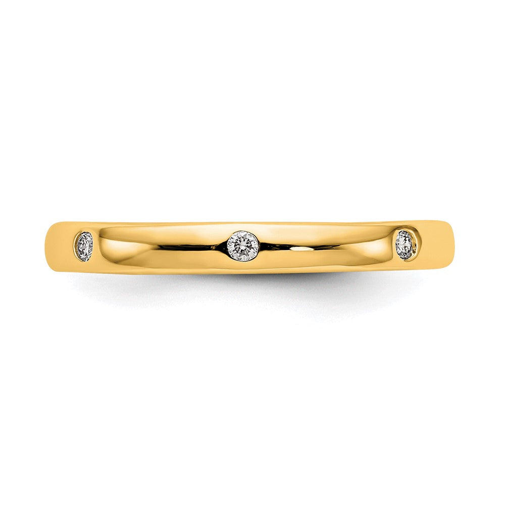 Shop Stylish 14K Gold Eternity Band with 1/10 Carat Diamonds, Size 7.5