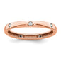 Buy Stylish 14K Rose Gold Eternity Band - Size 8.5 with 1/10 Carat Diamonds-9