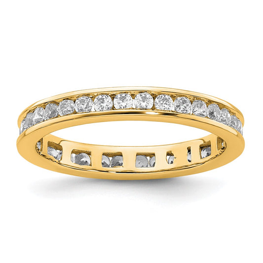 Shop Stylish 14K Gold 1/2 Carat Diamond Eternity Band - Size 4, Affordable Luxury