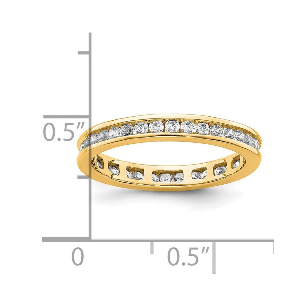 Shop Exclusive 14K Gold 1/2 Carat Diamond Eternity Band - Stylish Size 5.5