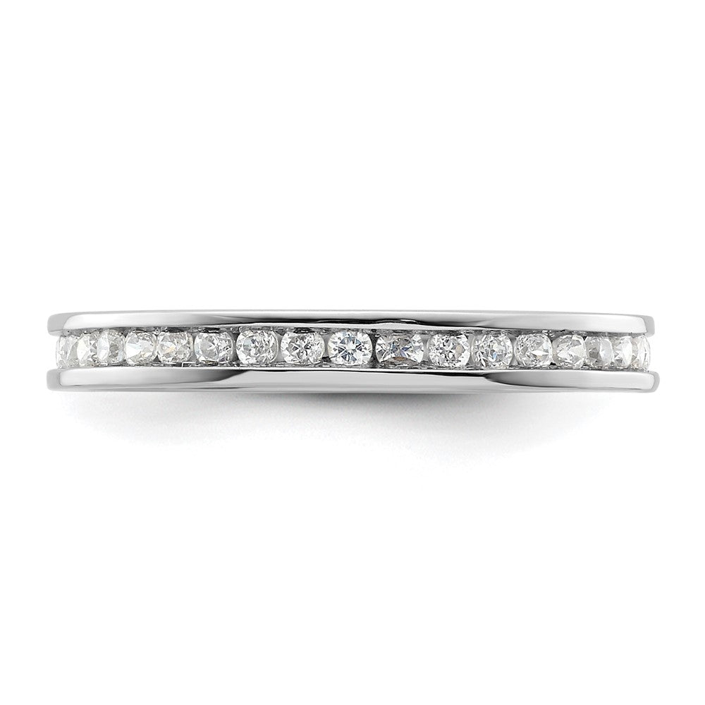 High-quality 14K White Gold 1/2 Carat Diamond Eternity Band - Stylish Size 6.5