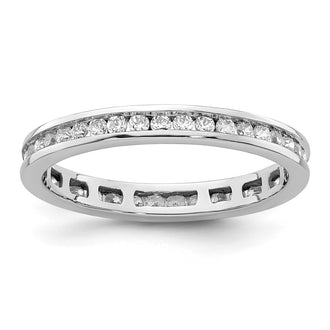 Shop Exclusive 14K White Gold 1/2 Carat Diamond Eternity Band - Stylish Size 6