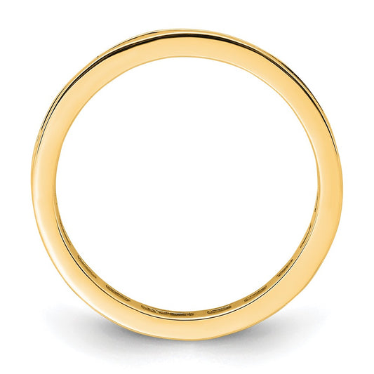 High-quality 14K Gold 1/2 Carat Diamond Eternity Band - Stylish Size 6