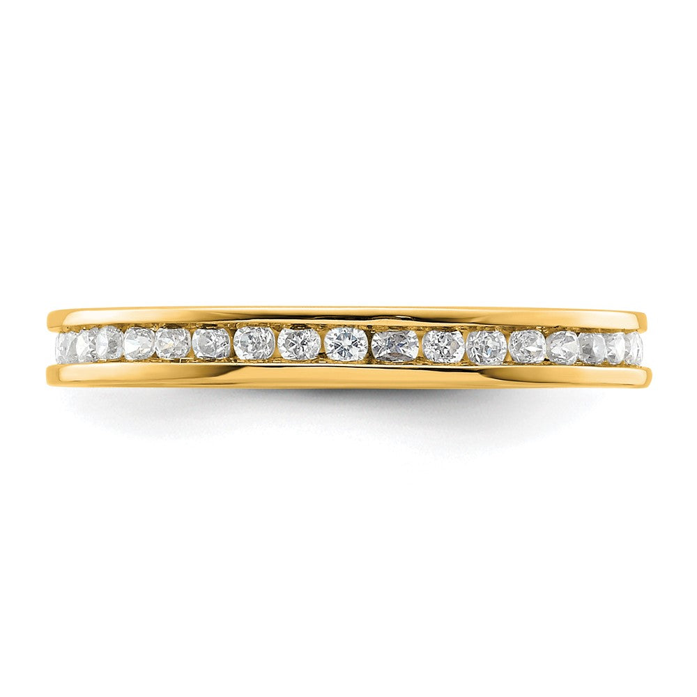 High-quality 14K Gold 1/2 Carat Diamond Eternity Band - Stylish Size 6