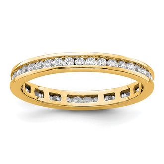 High-quality 14K Gold 1/2 Carat Diamond Eternity Band - Stylish Size 6