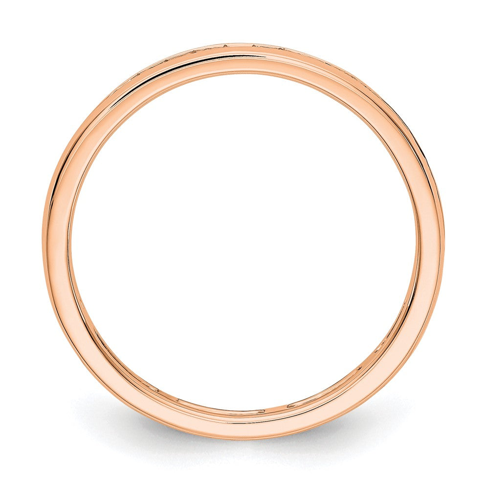 Shop Stylish 14K Rose Gold Eternity Band - 1/2 Carat Lab-Grown Diamond, Size 6