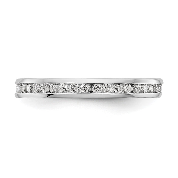 Exclusive 14K White Gold 1/2 Carat Lab-Grown Diamond Eternity Band - Stylish & Affordable-4