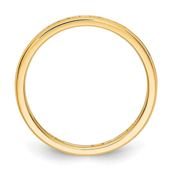Shop Stylish 14K Gold 1/2 Carat Lab-Grown Diamond Eternity Band - Size 7.5-3