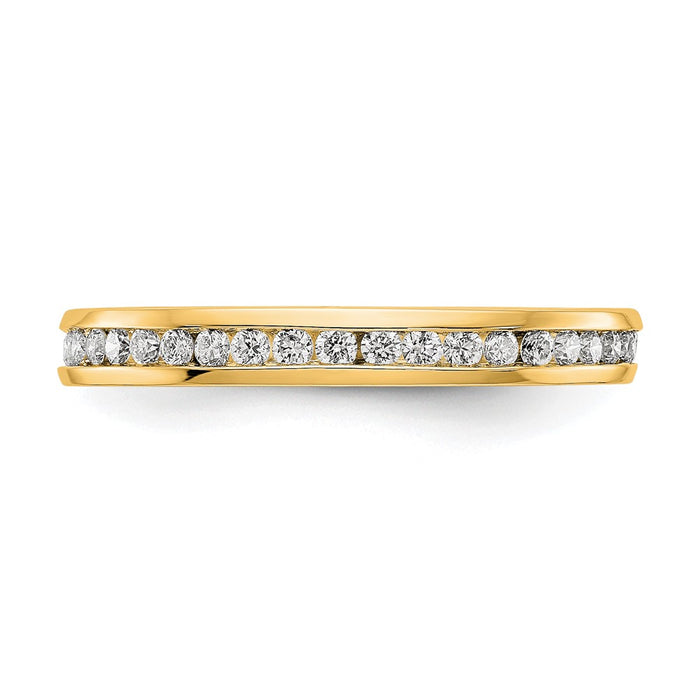 Shop Stylish 14K Gold 1/2 Carat Lab-Grown Diamond Eternity Band - Size 7.5-4