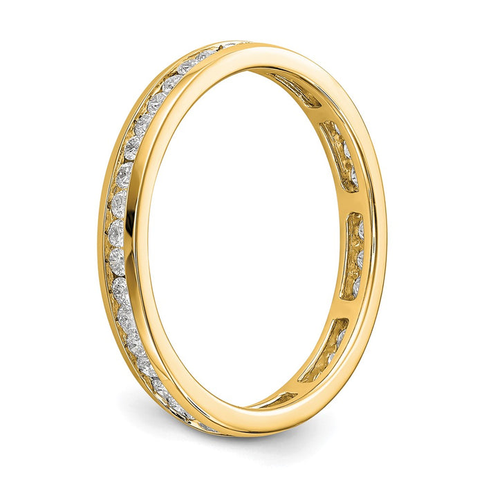 Shop Stylish 14K Gold 1/2 Carat Lab-Grown Diamond Eternity Band - Size 7.5-5