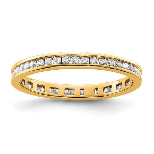 Exclusive 14K Gold 1/2 Carat Diamond Eternity Band - Stylish Size 8.5