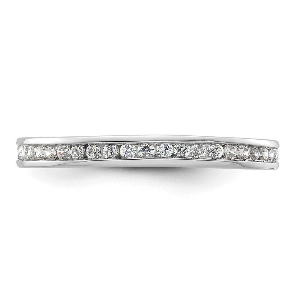 Designer 14K White Gold 1/2 Carat Diamond Eternity Band - Stylish Value!