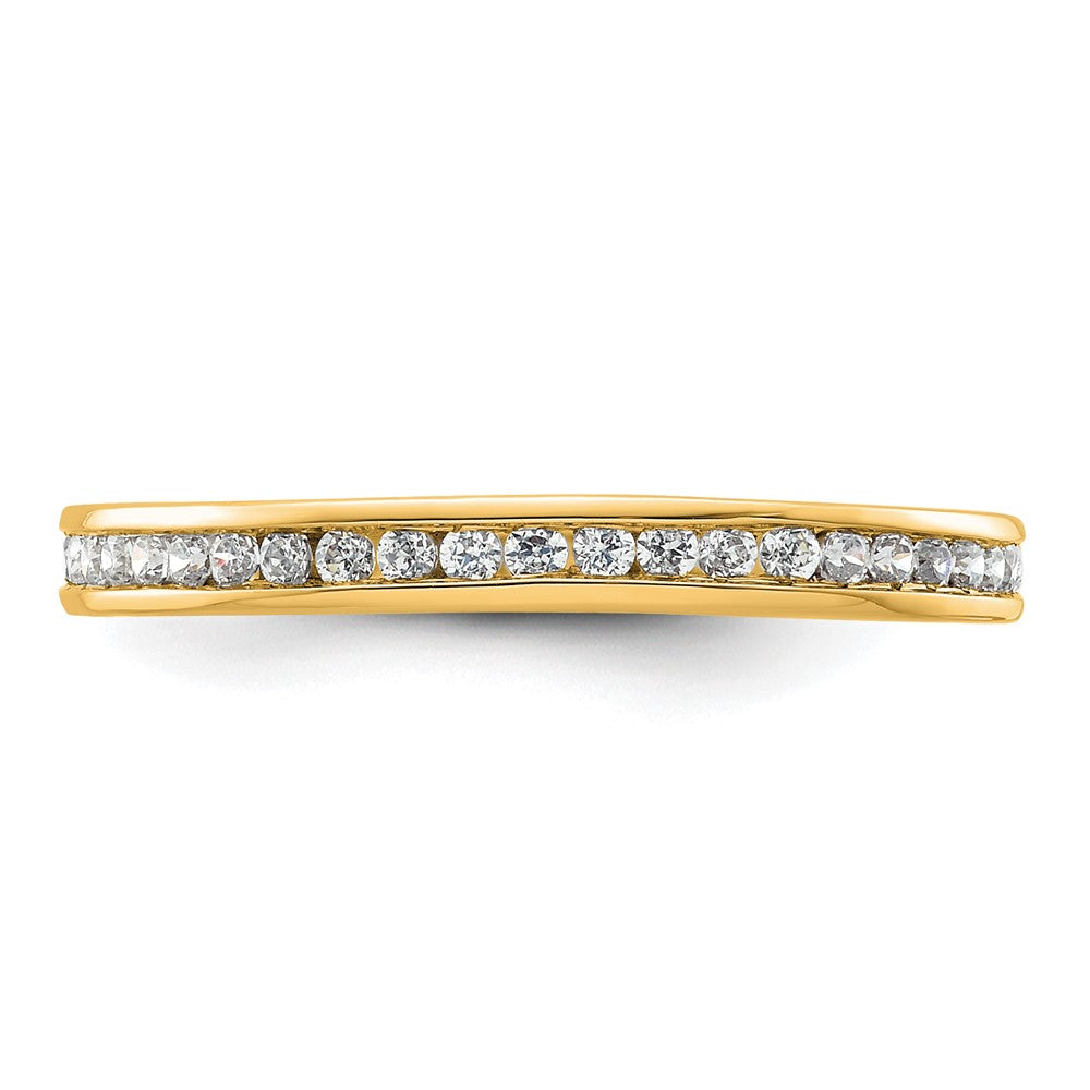 Shop Exclusive 14K Gold Channel-Set 1/2 Carat Diamond Eternity Band, Size 9