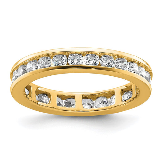 Shop 14K Gold 1 Carat Diamond Eternity Band - Stylish & High-Quality, Size 5.5