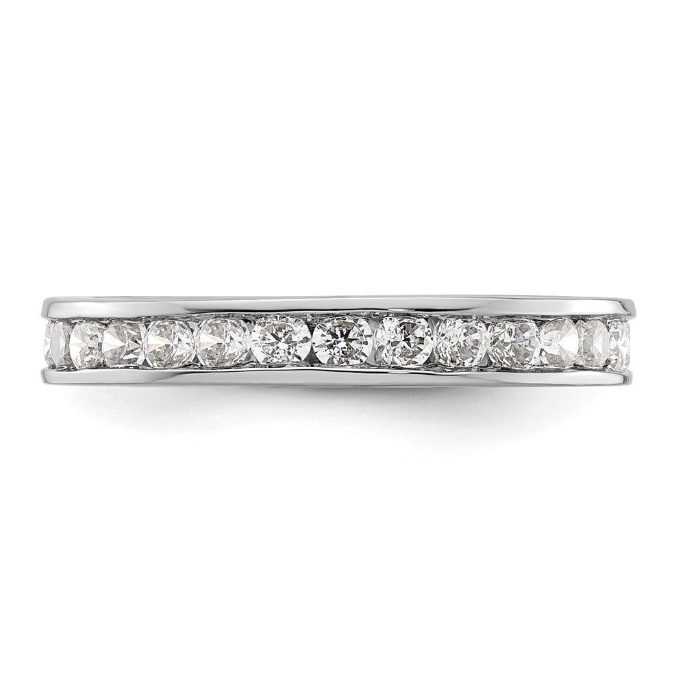 Exclusive 14K White Gold 1 Carat Diamond Eternity Band - Stylish Size 6.5