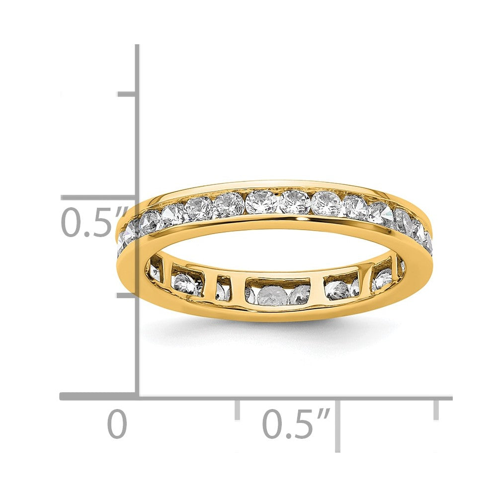 Buy Exclusive 14K Polished 1 Carat Diamond Eternity Band - Stylish Size 6