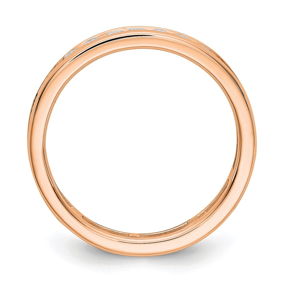 Shop 14K Rose Gold 1 Carat Lab-Grown Diamond Eternity Band - Stylish Value!