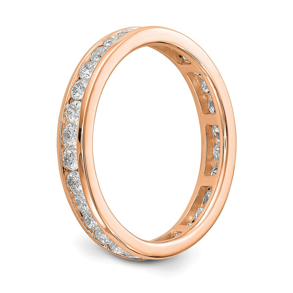 Shop 14K Rose Gold 1 Carat Lab-Grown Diamond Eternity Band - Stylish Value!