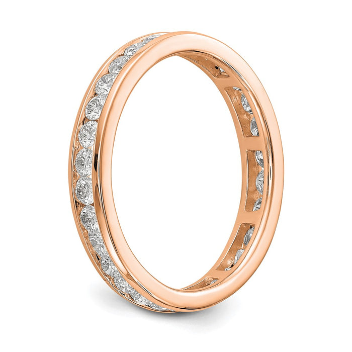 Shop 14K Rose Gold 1 Carat Lab-Grown Diamond Eternity Band - Stylish Value!-5