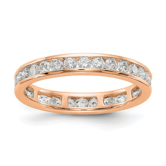 Shop Exclusive 14K Rose Gold 1 Carat Lab-Grown Diamond Eternity Band - Stylish & Affordable!