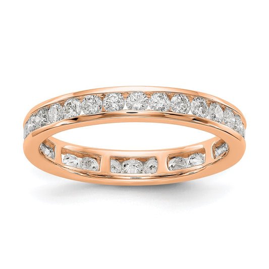 Shop Exclusive 14K Rose Gold 1 Carat Lab-Grown Diamond Eternity Band
