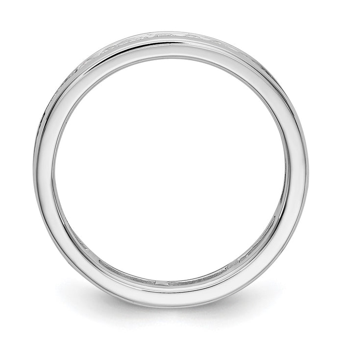 Buy 14K White Gold 1 Carat Diamond Eternity Band - Stylish & Value Price - Size 7.5-2