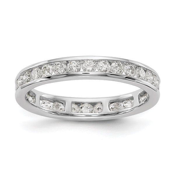 14K White Gold 1 Carat Lab-Grown Diamond Eternity Band - Style GR1-1004840