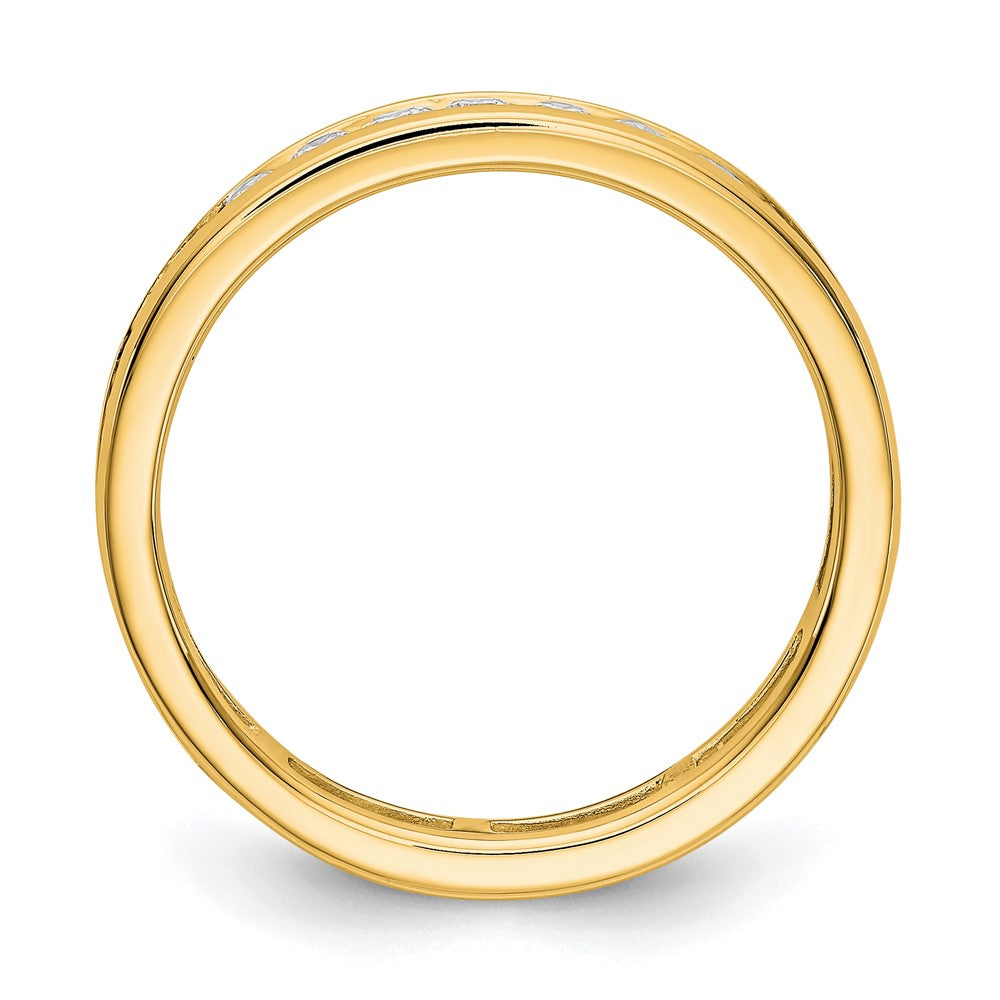 Shop 14K Gold 1 Carat Diamond Eternity Band - Size 7.5 - Stylish Luxury Ring
