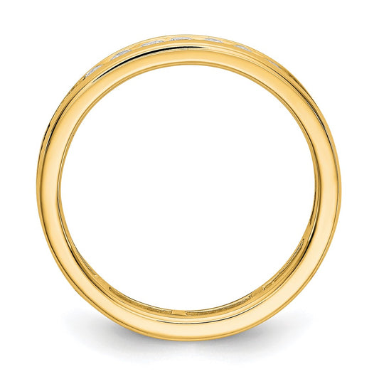 Shop 14K Gold 1 Carat Diamond Eternity Band - Size 7.5 - Stylish Luxury Ring