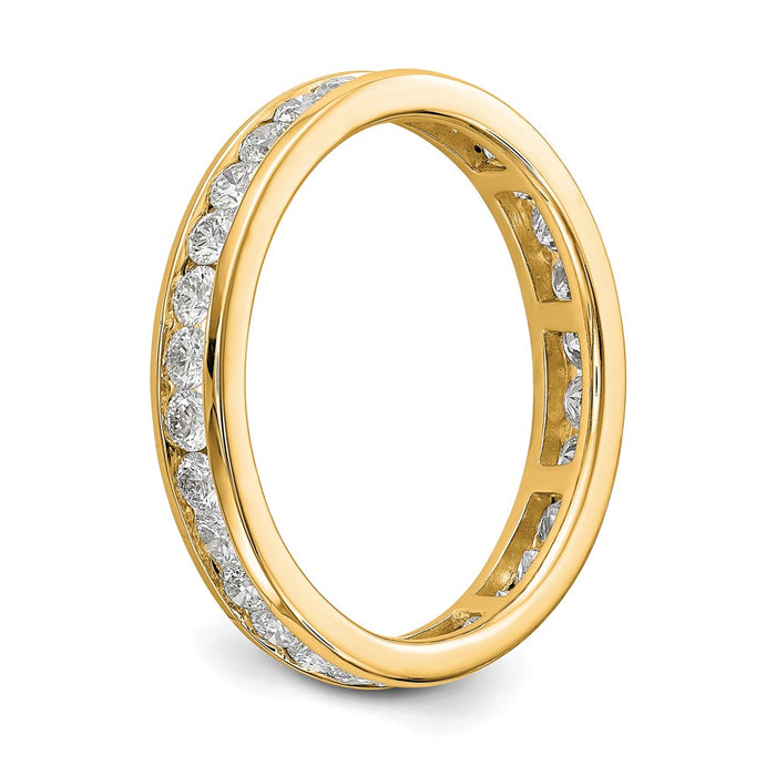 Shop 14K Gold 1 Carat Diamond Eternity Band - Size 7.5 - Stylish Luxury Ring-4