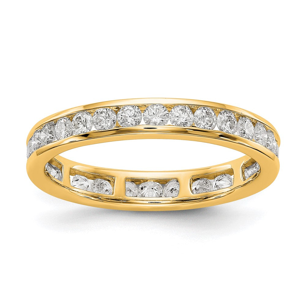 Shop 14K Gold 1 Carat Diamond Eternity Band - Size 7.5 - Stylish Luxury Ring