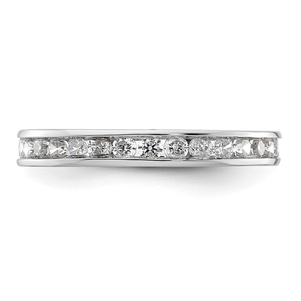Shop Stylish 14K White Gold 1 Carat Diamond Eternity Band - Size 8, Affordable!