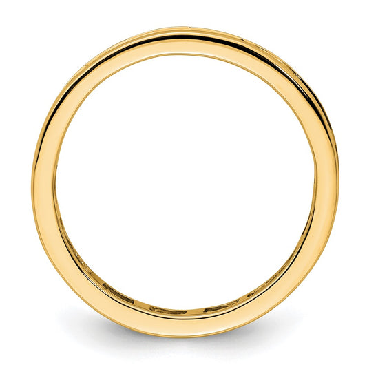 Exclusive 14K Gold 1 Carat Diamond Eternity Band - Stylish Size 8 Value
