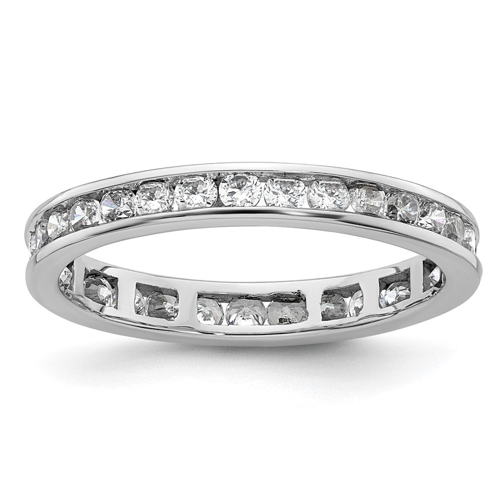 Buy Exclusive 1 Carat Diamond Eternity Band in 14K White Gold - Size 9, Stylish & Affordable!