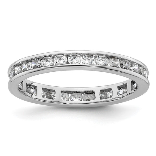 Buy Exclusive 1 Carat Diamond Eternity Band in 14K White Gold - Size 9, Stylish & Affordable!