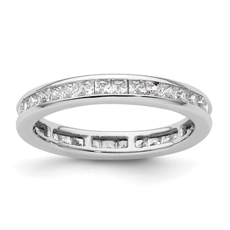 Buy Exclusive 1 Carat Princess Cut Diamond Eternity Band - 14K White Gold, Size 6.5