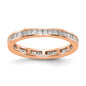 Buy Stylish 14K Rose Gold Eternity Band, 1 Carat Princess Cut Diamonds-8