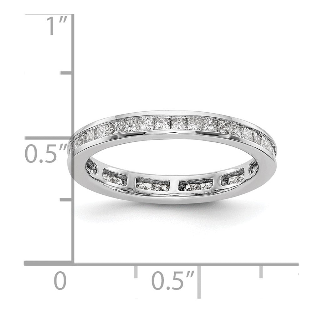 Shop Exclusive 14K White Gold 2-Carat Diamond Eternity Band - Stylish Size 7