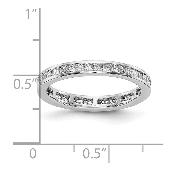 Shop Exclusive 14K White Gold 2-Carat Diamond Eternity Band - Stylish Size 7-5