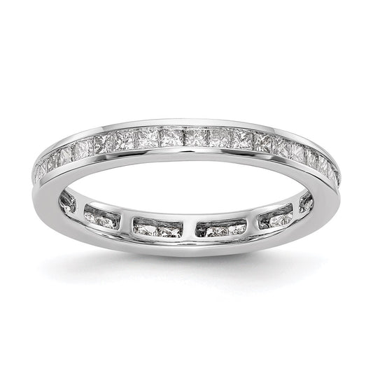 Exclusive 14K White Gold 3-Carat Princess Cut Diamond Eternity Band - Stylish Value