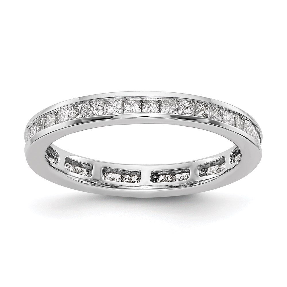 Shop Exclusive 14K White Gold 2-Carat Diamond Eternity Band - Stylish Size 7