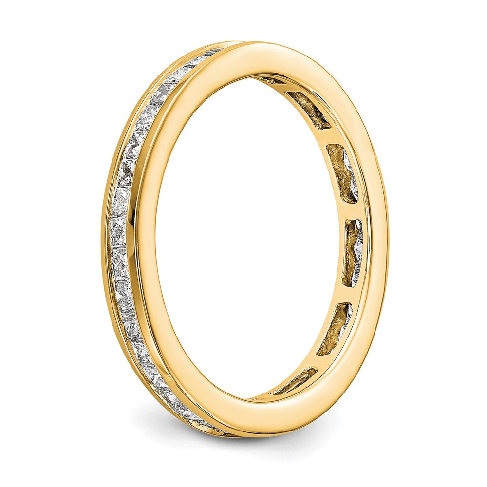 Exclusive 14K Gold 1-Carat Princess Cut Diamond Eternity Band - Stylish Value